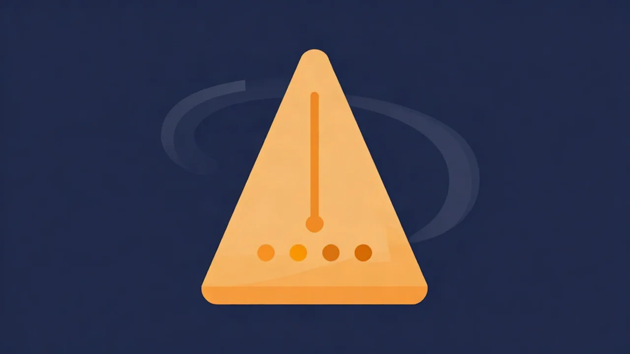 Pyramid metronome with a pendulum and four beat dots, illustrating how to use a metronome to keep a steady tempo