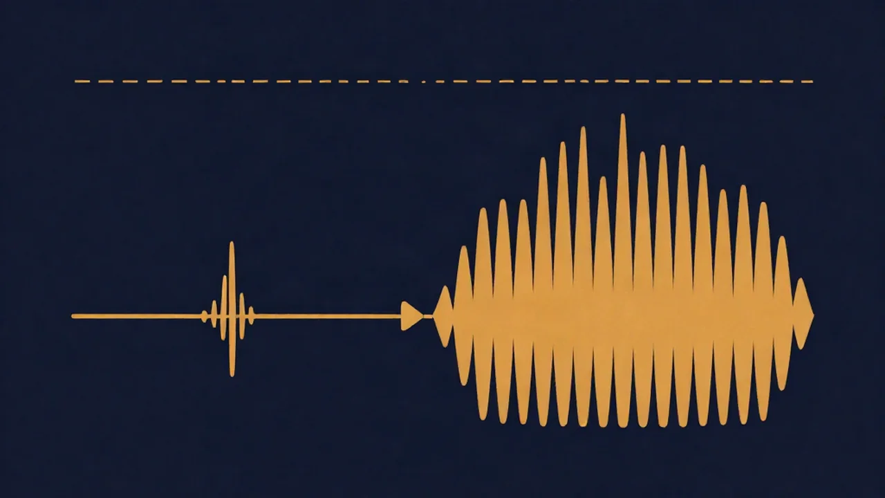 A quiet waveform turned into a dense, loud master under a true-peak ceiling, the fix beyond a volume booster